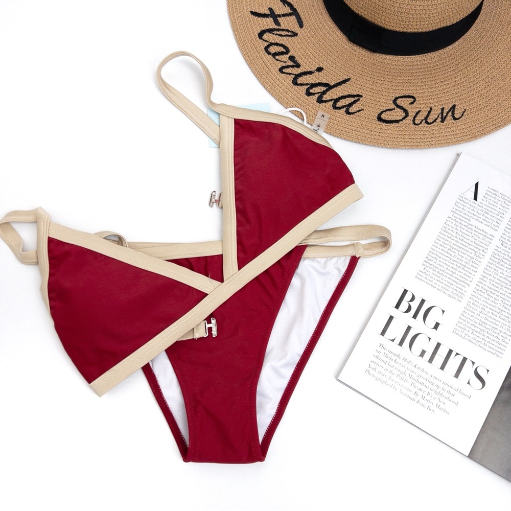 CUPSHE . Red Bikini
